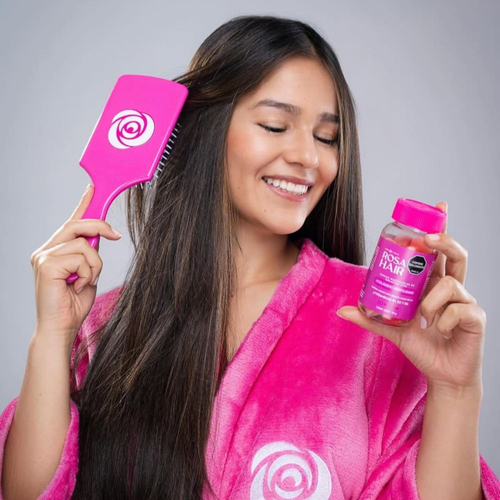 Rosa Hair – Gomitas con Biotina y Colágeno para Cabello, Uñas y Piel